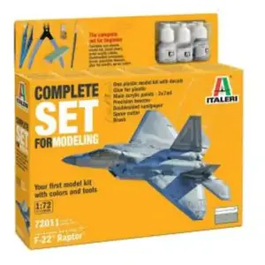 Comparateur de prix : 1:72 Italeri 72011 F-22 Raptor USA Vliegtuig - Complete Set - Starter ...