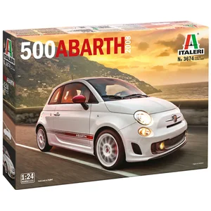 Italeri Modelbouwpakket Auto - 3674 Fiat 500 Abarth 500 - Italiaanse A...