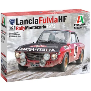 Italeri Modelbouwpakket Auto - 3670 Lancia Fulvia HF - Rally Monte Carlo 1972 - Italiaanse Auto Plastic - 1:24 - ModelbouwVendu parbol