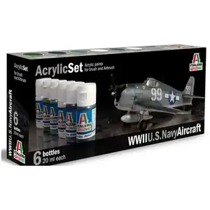Set Peintures Avions Us Navy 2gm Italeri pas cher