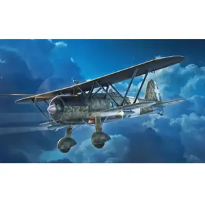 Italeri Modelbouwpakket Vliegtuigen - 1485 FIAT CR.42 CN -Falco- Night Fighter - Propeller Vliegtuig Plastic - 1:72 - Modelbouw