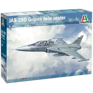 1:48 Italeri 2664 Saab JAS 39 Gripen Twin Seater - Straaljager Plastic Modelbouwpakket pas cher