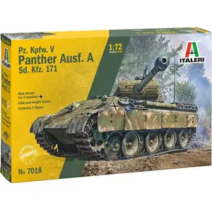 1:72 Italeri 7018 Sd.Kfz. 171 Pz.Kpfw. V Panther Ausf. A - Tank Plasti...