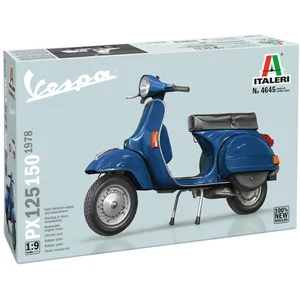Italeri Modelbouwpakket Militaire voertuigen - 4645 Vespa PX 125/150 (1978) - Italiaanse Scooter Plastic - 1:9 - Modelbouw pas cher