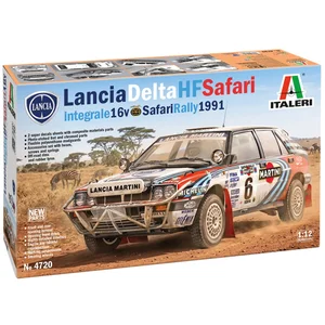 Italeri Modelbouwpakket Auto - 4720 Lancia Delta HF Integrale - 16V Safari 1991 Rally Winner - Italiaanse Rallyauto Plastic - 1:12 - Modelbouw pas cher