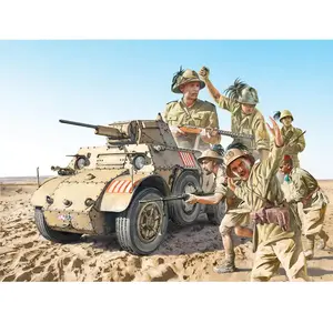 1:35 Italeri 6591 Autoblinda AB 41 with Bersaglieri El Alamein Plastic... pas cher