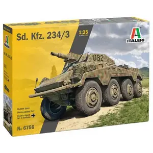 Comparateur de prix : 1:35 Italeri 6756 Sd.Kfz.234/3 Panzerwagen Plastic Modelbouwpakket