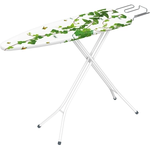Gimi Jean Planche à repasser, avec repose-fer en grille, réglable en hauteur, métal, blanc, 133,5 x 33 x 90 cmVendu parmanomano