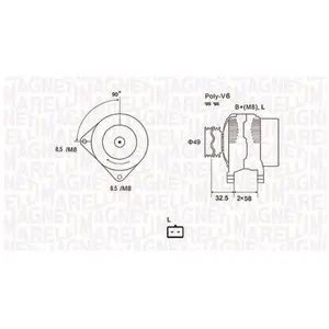 Magneti Marelli Dynamo / Alternator pas cher