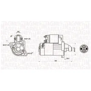Startmotor / Starter MQS1096 Magneti Marelli