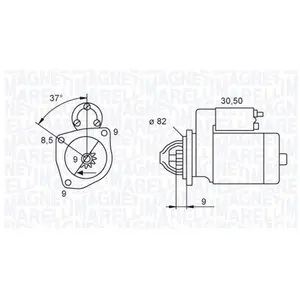 Startmotor / Starter MQS1045 Magneti Marelli pas cher