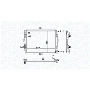 Radiateur BM1606 Magneti Marelli pas cher