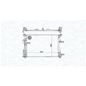 Radiateur BM1586 Magneti Marelli pas cher
