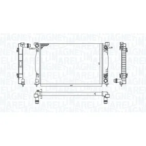 MAGNETI MARELLI Radiateur moteur pour AUDI: A4 (Ref: 350213196500) pas cher