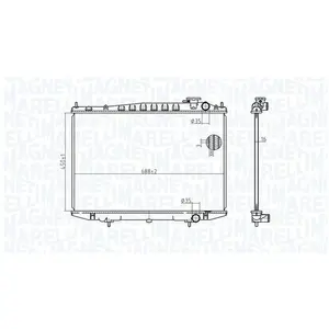 Radiateur BM1745 Magneti Marelli pas cher