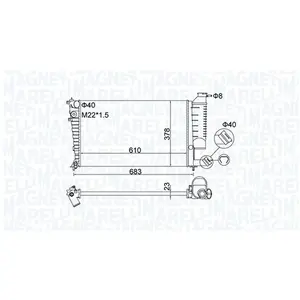 Radiateur BM1895 Magneti Marelli pas cher