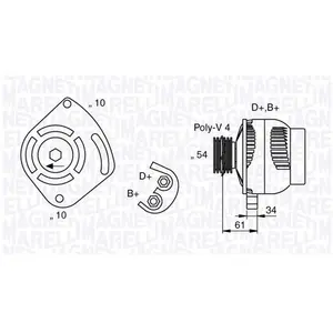 Dynamo MAN7030 Magneti Marelli