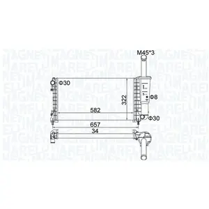 Radiateur BM1837 Magneti Marelli pas cher