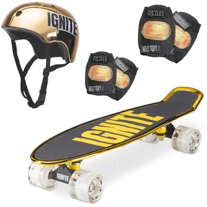 Comparateur de prix : MONDO Toys Chroma Gold Combo Pack Skateboard Flash LED Wheels | Casque...