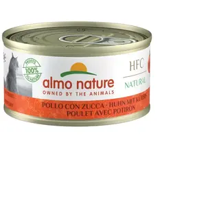 Almo Nature - HFC Natural - Poulet avec Potiron - Nourriture Humide pour Chat Adulte: 24 boîtes de 70g pas cher