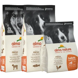 Comparateur de prix : 12kg Adult Large Almo Nature poulet, riz - Croquettes pour chien