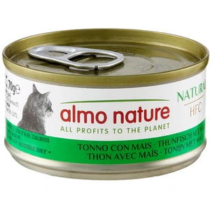 Almo Nature 6 x 70 g pour chat - HFC Natural thon, maïs pas cher