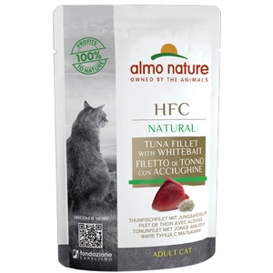 Almo Nature HFC Jelly 6 x 55 g pour chat - thon, poulet, jambon pas cher