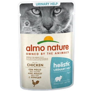 Comparateur de prix : 6x70g Urinary Help poulet Almo Nature Holistic - Pâtée pour chat