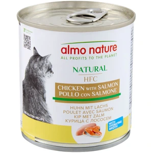 6x280g HFC Almo Nature poulet, saumon - Pâtée pour chat pas cher
