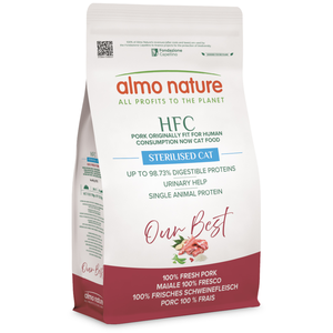 1,2 kg Almo Nature HFC Adulte Stérilisé Porc croquettes pour chat pas cher