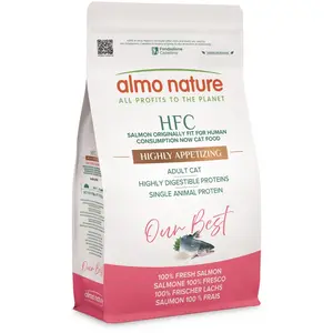Almo Nature HFC Adult Sterilized Saumon - lot économique : 2 x 1,2 kg pas cher