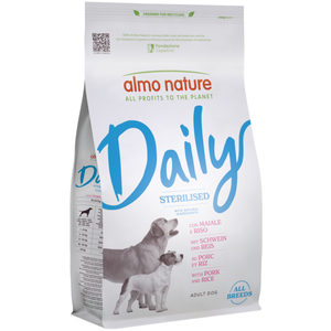 1,2 kg Almo Nature Daily all Breeds porc et riz nourriture pour chien sèche pas cher
