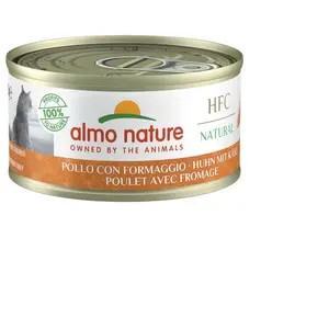 almo nature HFC Natural nourriture humide pour chat - Poulet au fromage - 24 pièces (24 x 70 g) pas cher