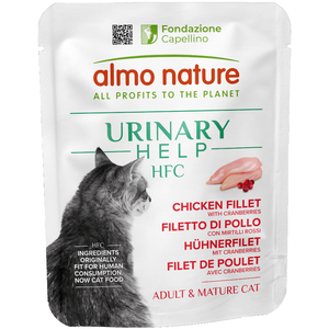 Almo Nature HFC Urinary Help 6 x 50 g pour chat - filet de poulet, cranberries pas cher