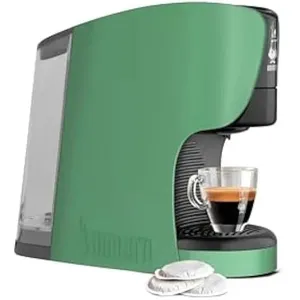 Cafetière à pression BIALETTI - 098150532 - Vert - Arrêt automatique - Capacité 0,4 L