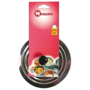 Metaltex Couvercle en inox - D: 10 cm à D: 16 cm pas cher
