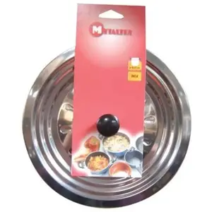 Metaltex Couvercle anti-gras en inox - D: 28 à D: 30 cm pas cher