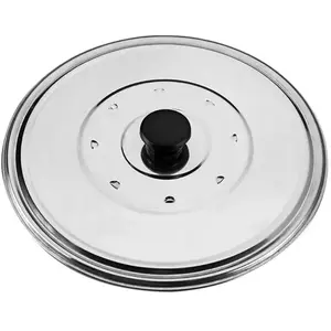 Metaltex Couvercle anti-gras en inox - D: 22 cm à D: 26 cm pas cher