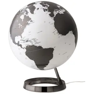 TECNODIDATTICA Globe Bright Houtskool grijs 30cm diameter kunststof voet met verlichting pas cher