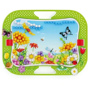 Quercetti-0968 Nature Fun Bugs & Pegs Jeux éducatifs mosaïque pour Enfant, 0968, Multicolore pas cher