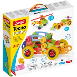 Quercetti Véhicules Tecno Jumbo 76 Pièces pas cher