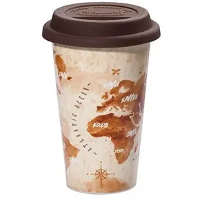 Hot Coffee Travel Mug isotherme en céramique Motif Adventure - Delonghi