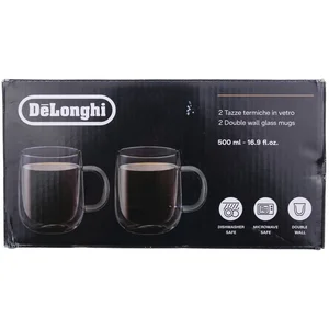Set de 2 mugs double paroi de 500 ml DeLonghi - AS00006566 pas cher