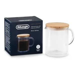 Carafe en verre a double paroi de 750 ml DeLonghi - AS00006436 pas cher