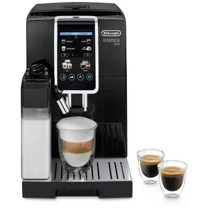 De'Longhi Dinamica Plus ECAM382.70.B, Machine Automatique à Café en Grains, Cafetière avec Technologie LatteCrema, Machine Espresso avec 18 Recettes, Écran TFT 3,5", 1450W, Noir pas cher