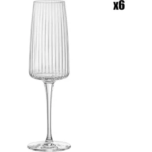Exclusiva Champagneglas 25,5cl Set6 D4,7xh22,5cm pas cher