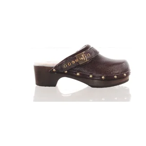Sabot femme en cuir marron SCHOLL PESCURA ROBIN LEATHER pas cher