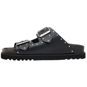 Scholl Beatriz Studs Sandalen Leer Vrouwen - Zwart pas cher