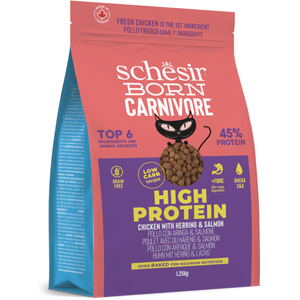 Croquette Chat Poulet Et Hareng - Schesir Born Carnivore 1,25 Kg pas cher