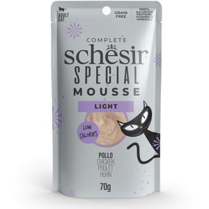 Schesir Special Light 12 x 70 g pour chat   poulet pas cher
